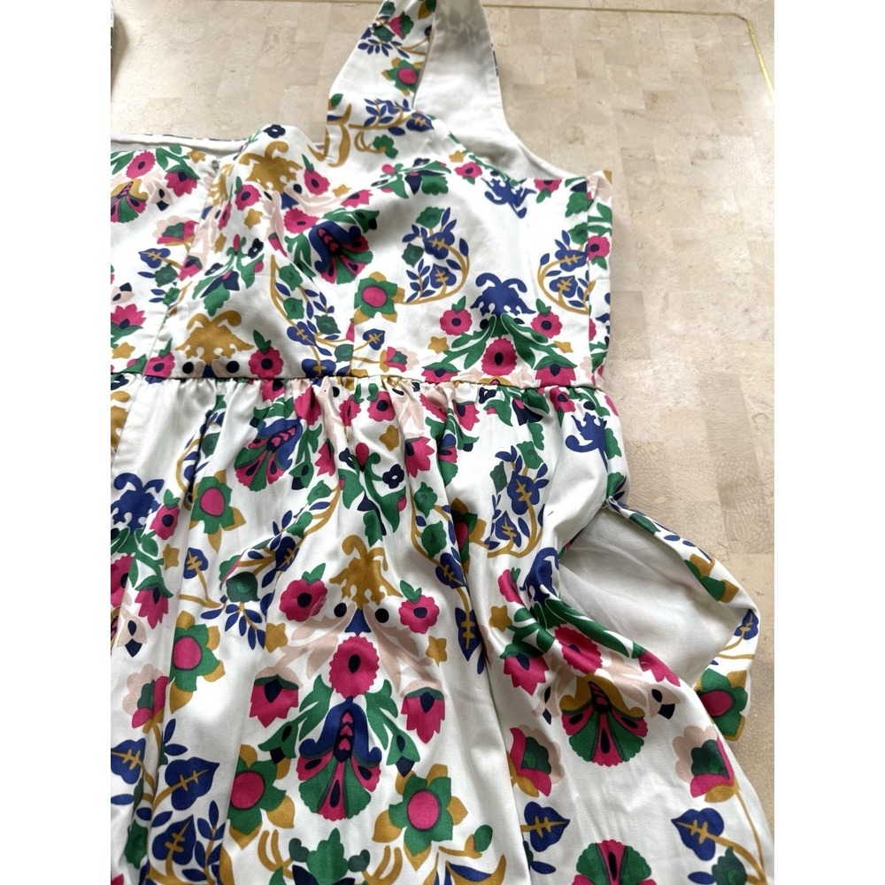 Boden NWT Scandi Folk Floral Cotton Fit and Flare Square Neck Dress Plus Size 20 - Picture 10 of 11